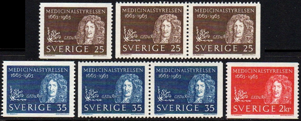 Sverie Afa: 514-16 + 2 par - Medisinalstyrelsen 300 år **