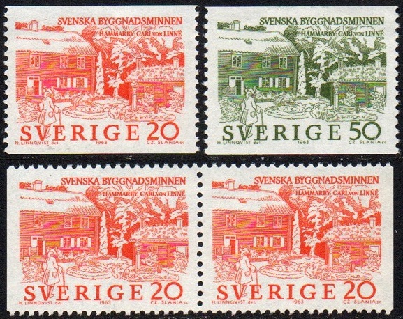Sverige Afa: 517-18 + par - Nasjonale bygningsverk II **