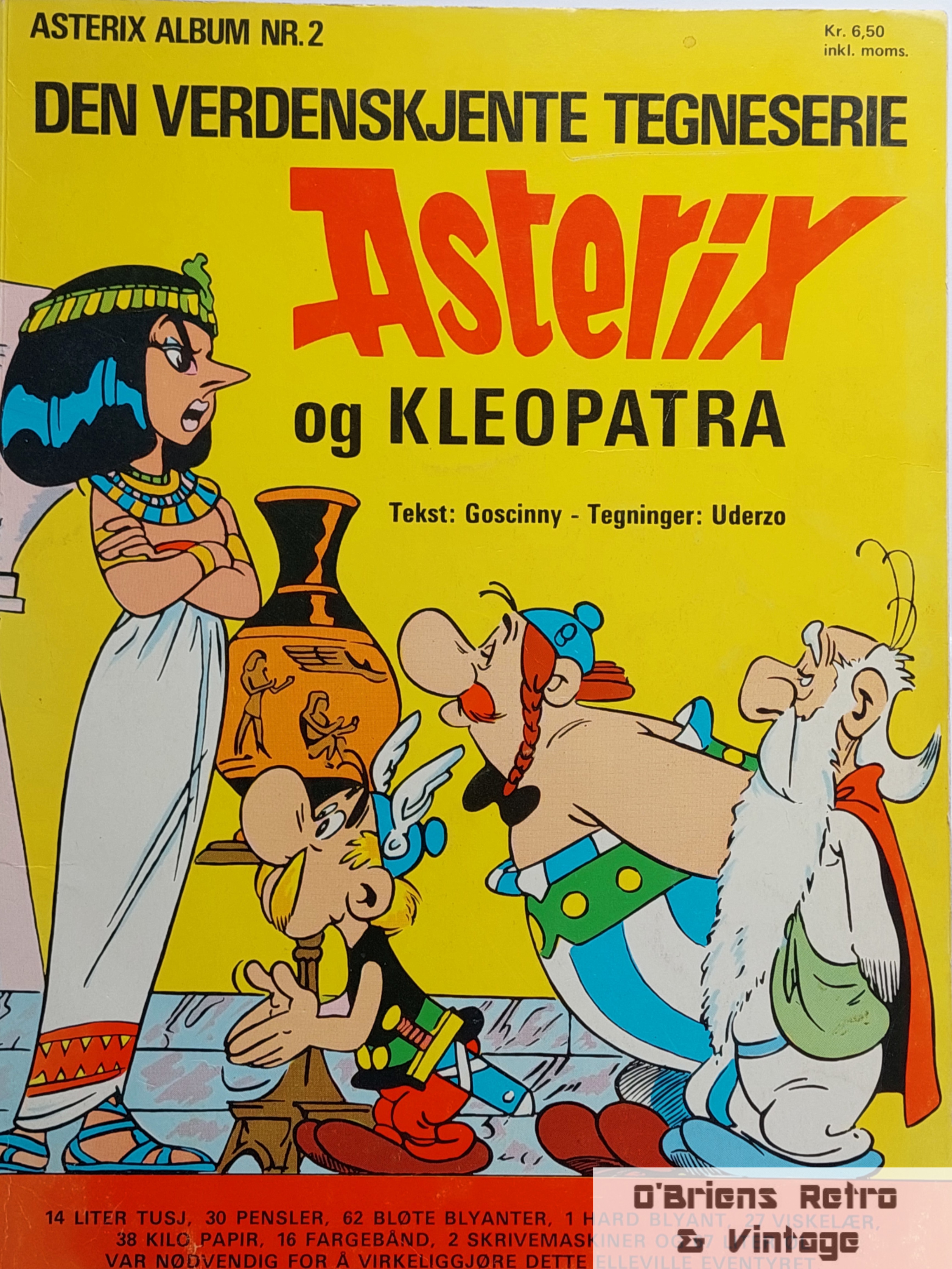 Asterix - Album nr. 2 - Asterix og Kleopatra - 1969