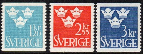 Sverige Afa: 530+530+532 - Tre Kronor **