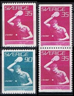Sverige Afa: 583-84 + par - VM i bordtennis **