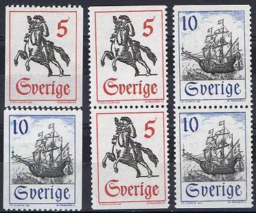 Sverige Afa: 596-97 + 2 par - Posthistorie **