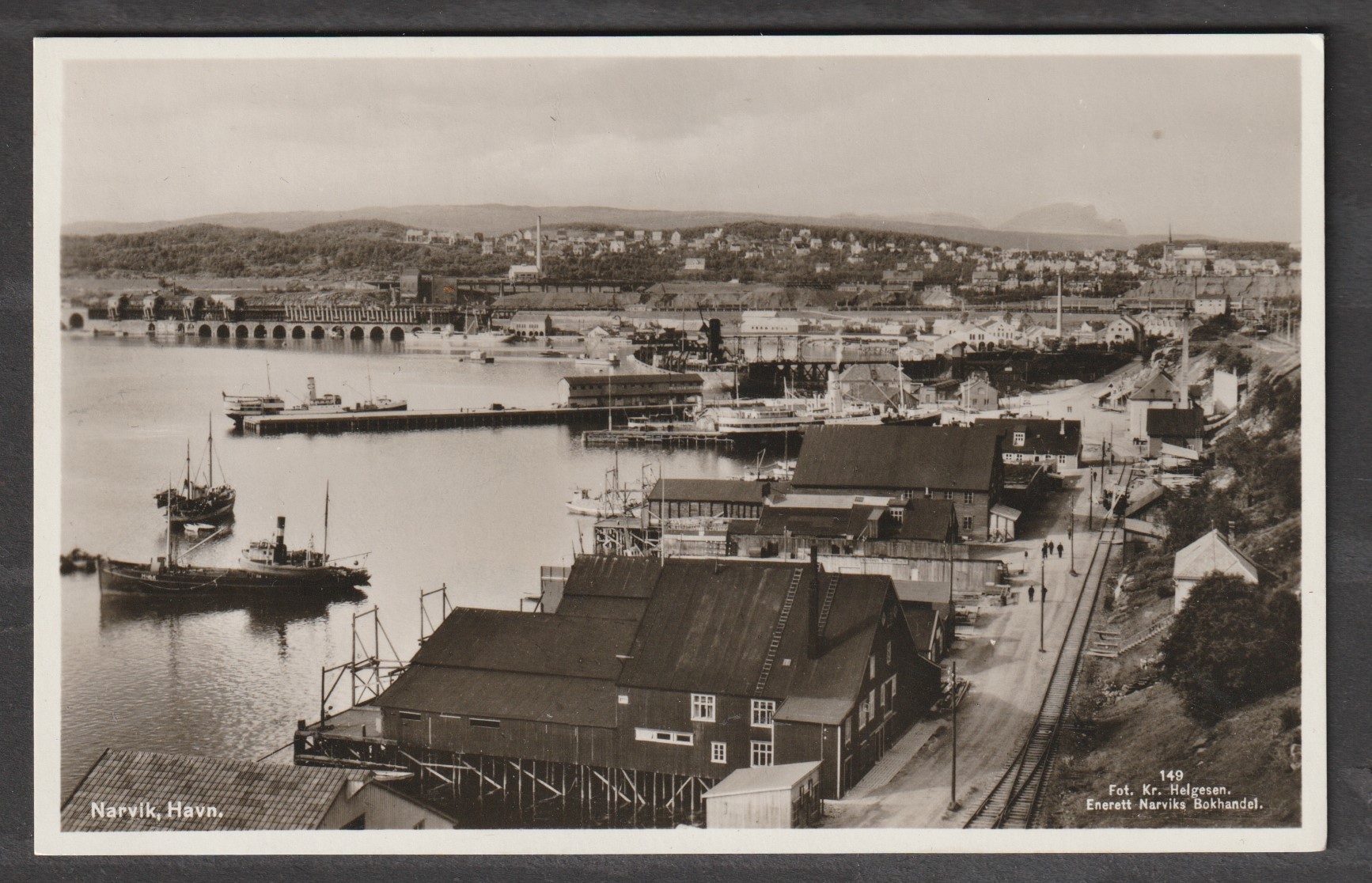 Narvik Havn. Narviks Bokhandel 149