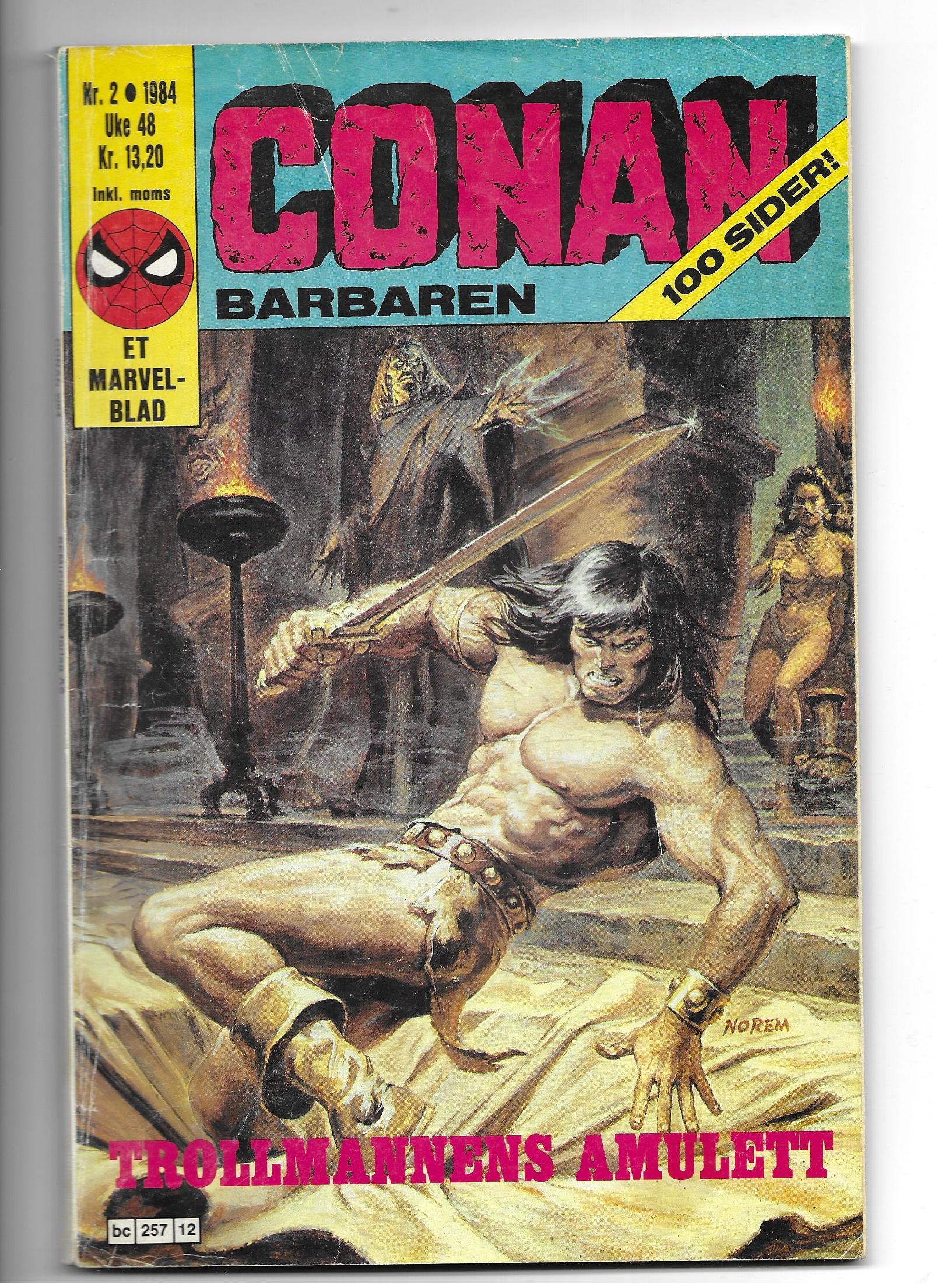 CONAN BARBAREN Nr.2 1984 VG