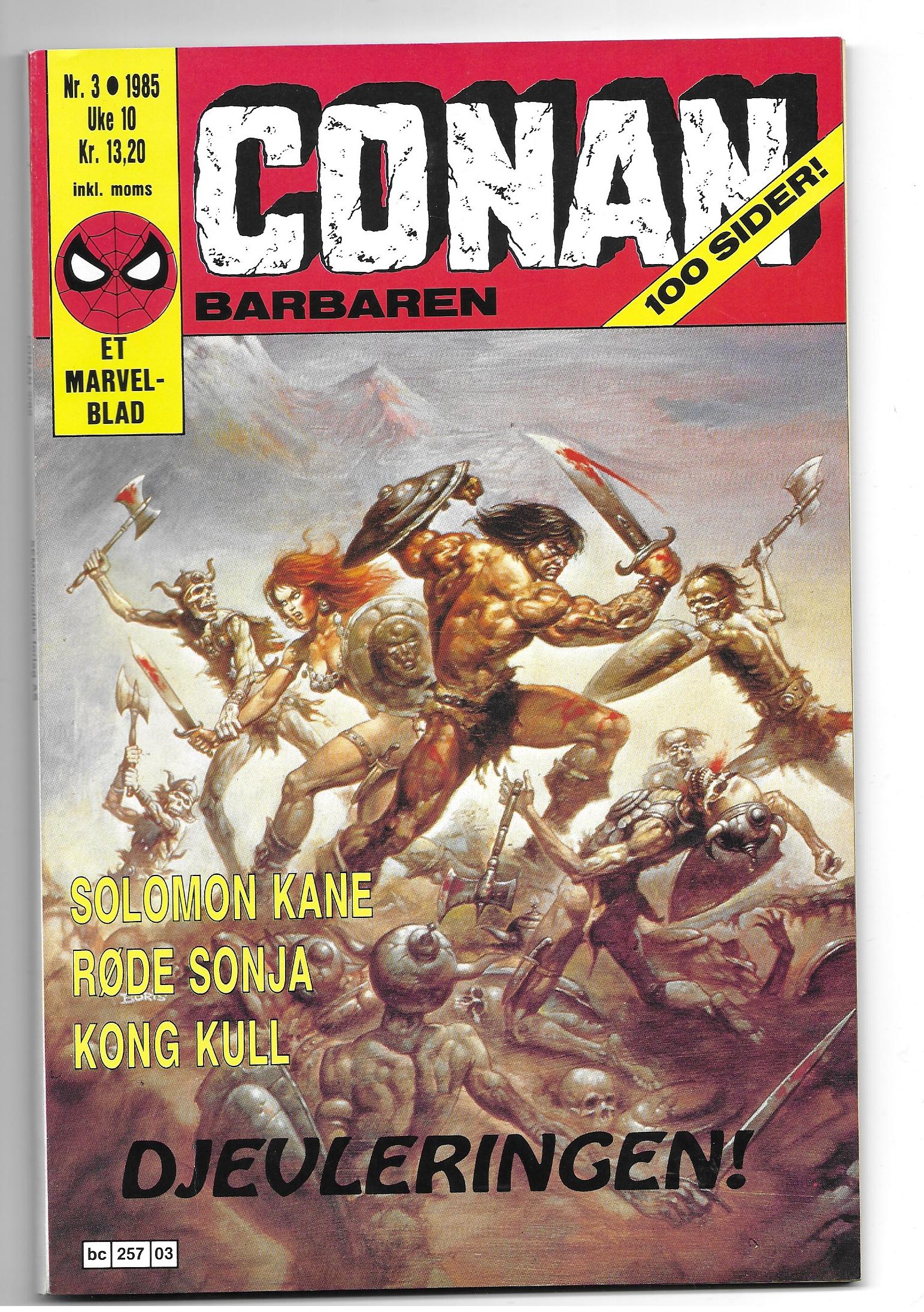 CONAN BARBAREN Nr.3 1985 VF-