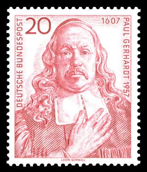 BRD 1957. Michel # 253. Paul Gerhardt. Postfriskt merke