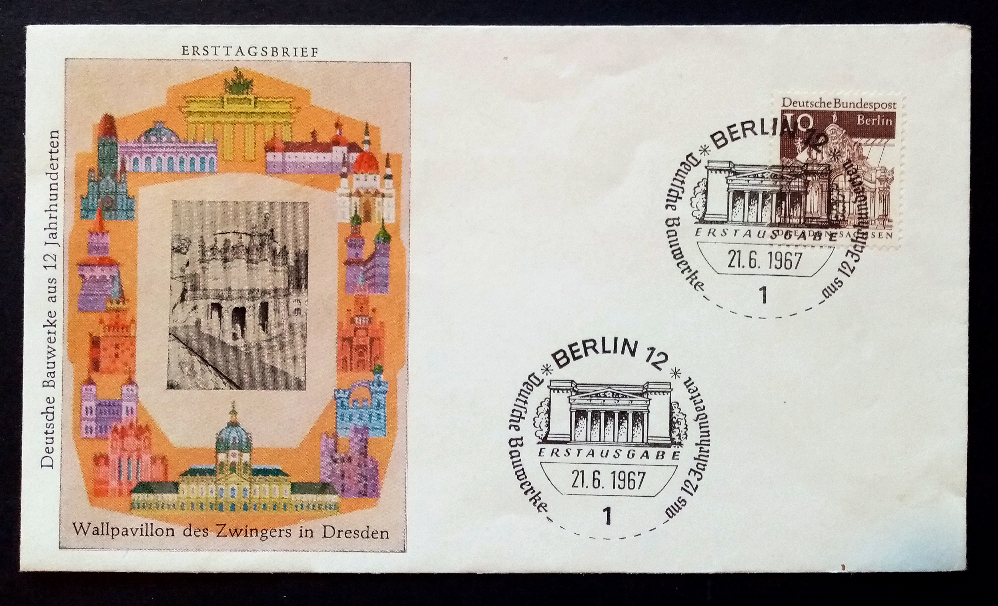 VestBerlin - FDC - BERLIN. 21.6.1967.
