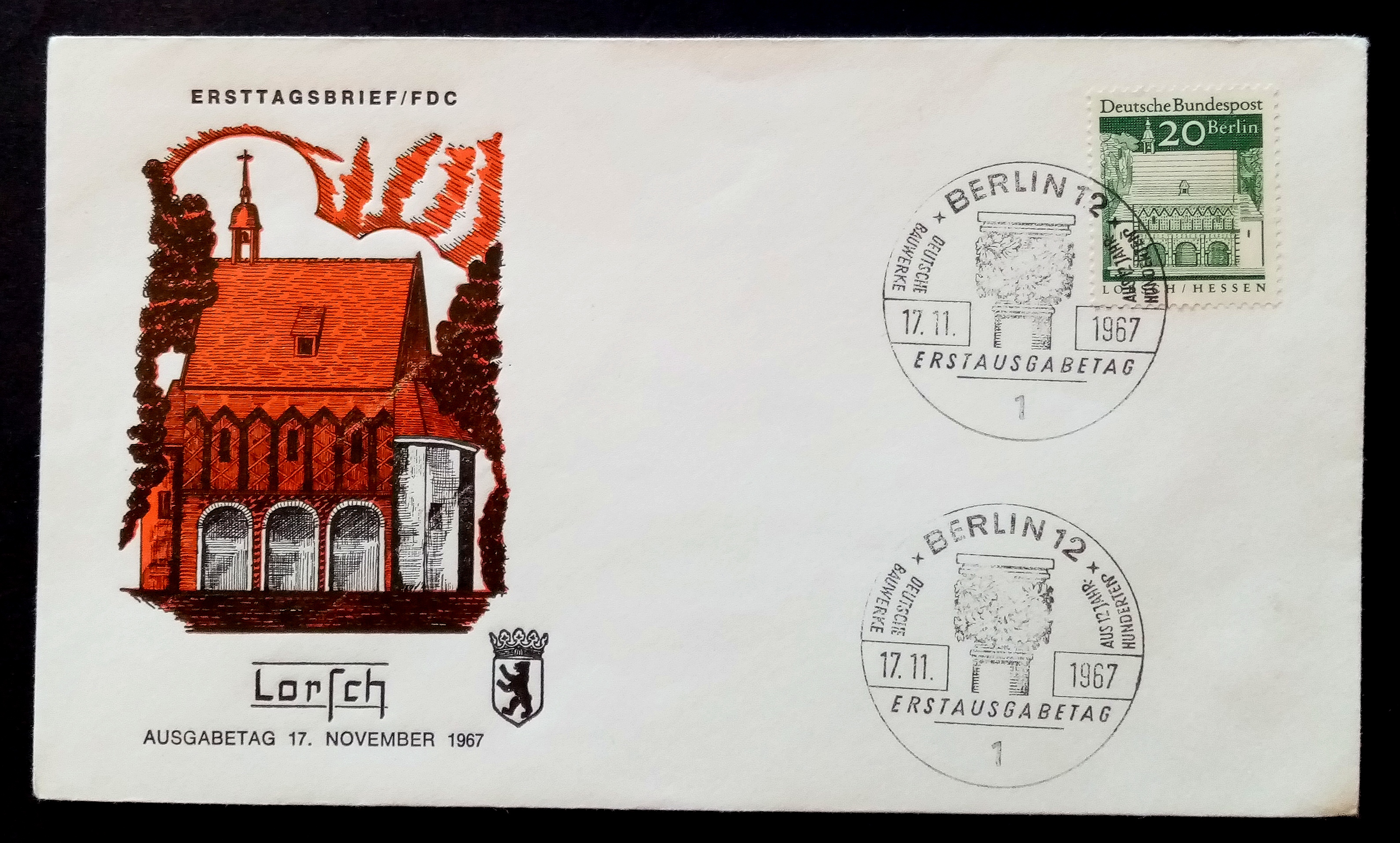 VestBerlin - FDC - BERLIN. 17.11.1967.