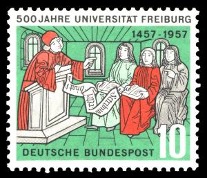 BRD 1957. Michel # 256. Universitetet i Freiburg. Postfriskt merke