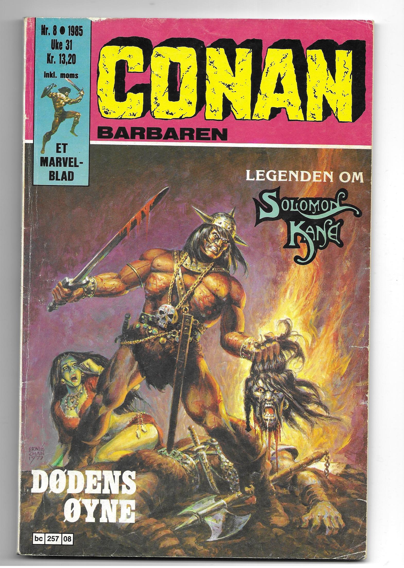CONAN  BARBAREN  Nr.8  1985  VG.