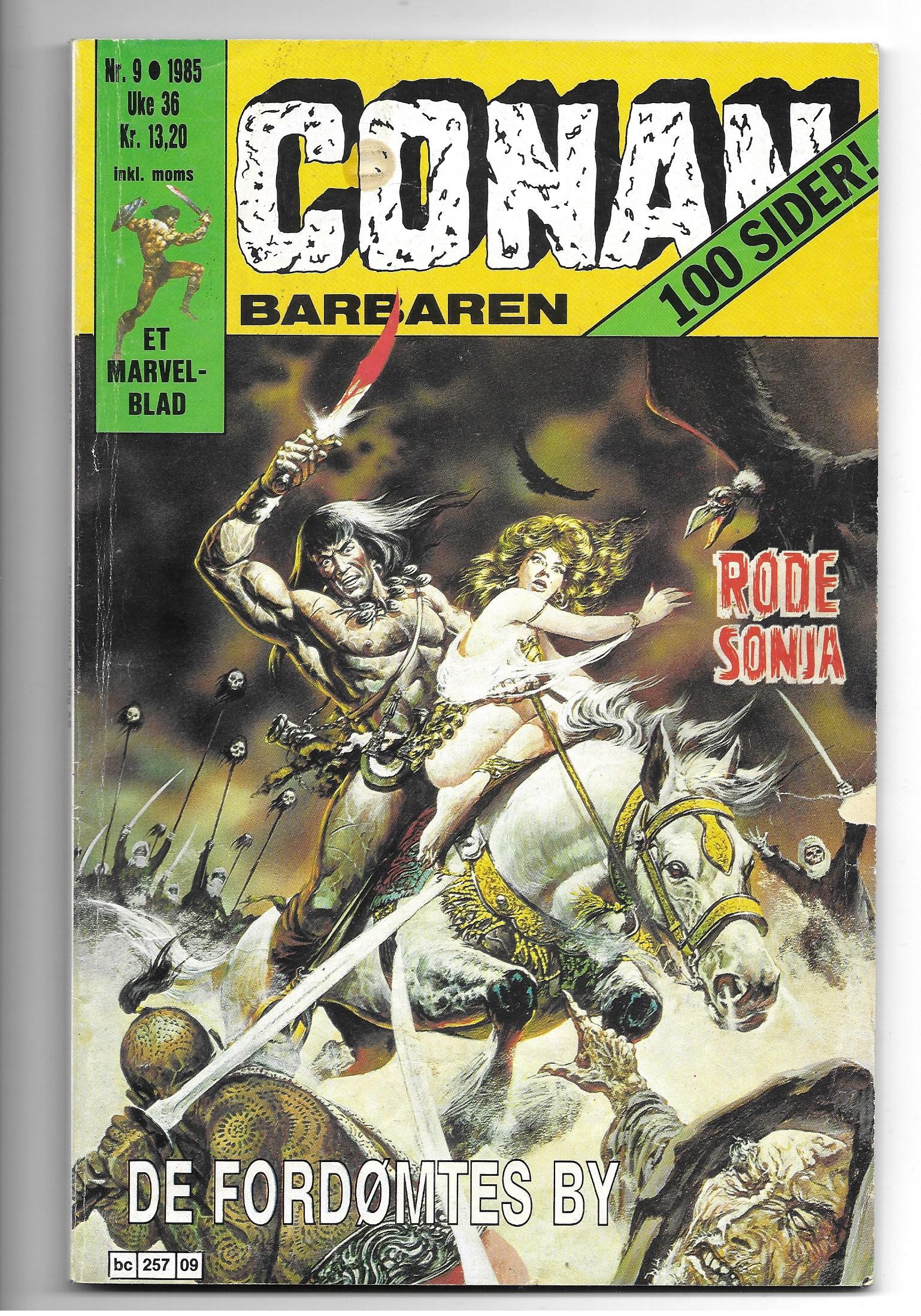 CONAN  BARBAREN  Nr.9  1985  VG-