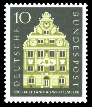 BRD 1957. Michel # 279. Württemberg. Postfriskt merke