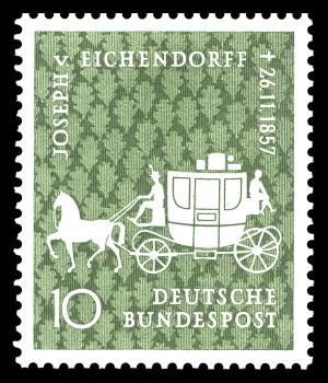 BRD 1957. Michel # 280. Joseph Freiherr von Eichendorff. Postfriskt merke