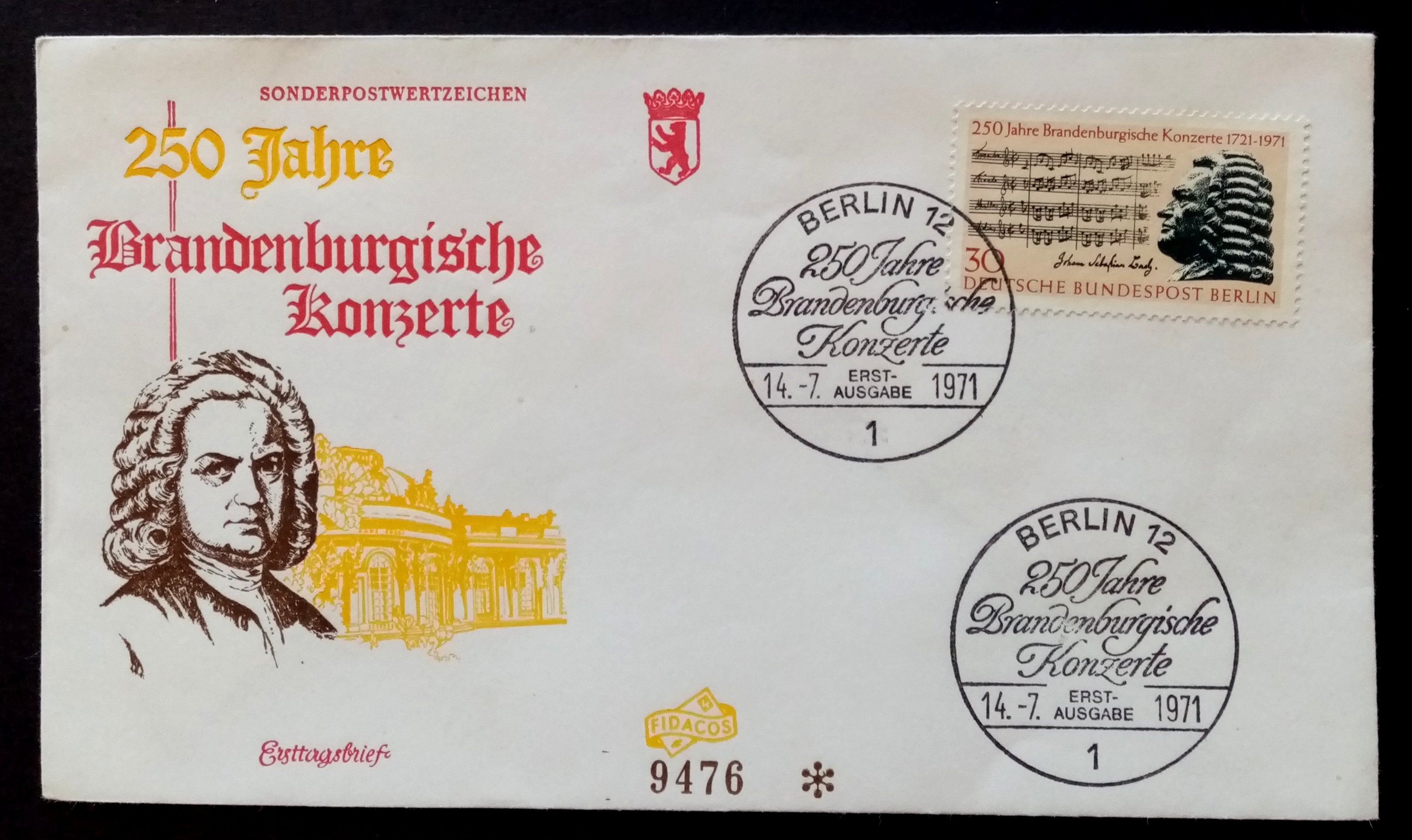 VestBerlin - FDC - BERLIN. 14.7.1971.