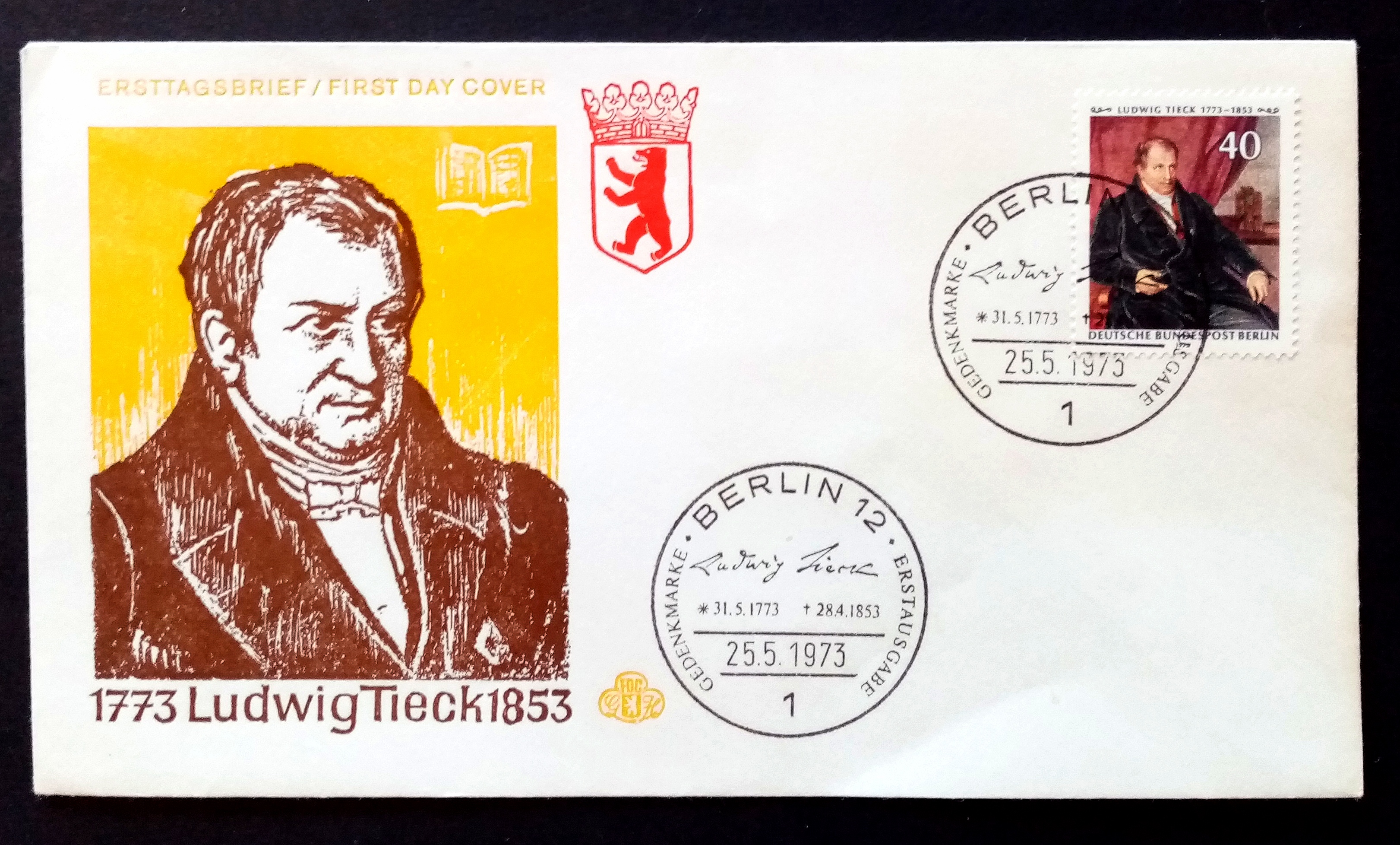 VestBerlin - FDC - BERLIN. 25.5.1973.