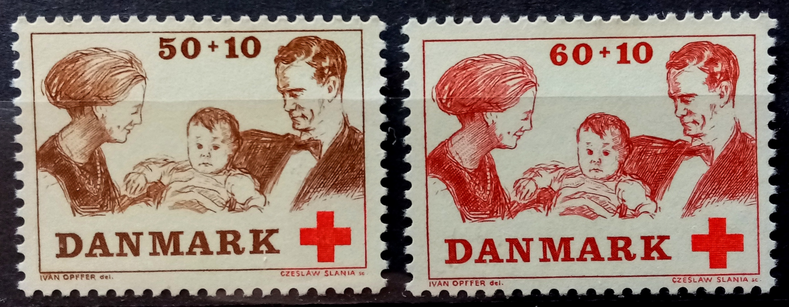 Danmark - Afa : 491-92. Velgjørenhetsmerker. (1969) **
