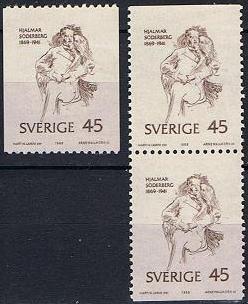 Sverige Afa: 659 + par - Hjalmar Söderberg 100 år **