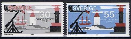 Sverige Afa: 661-62 - Svensk fyrvesen 300 år **