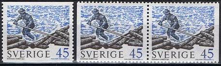Sverige Afa: 672 - par - Tømmerfløtning **
