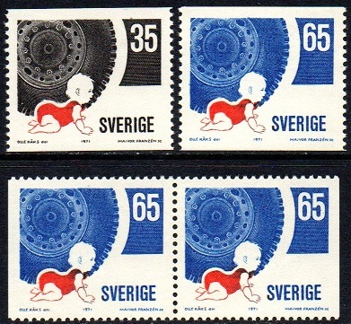 Sverige Afa: 727-28 + par - Trafikksikkerhet **