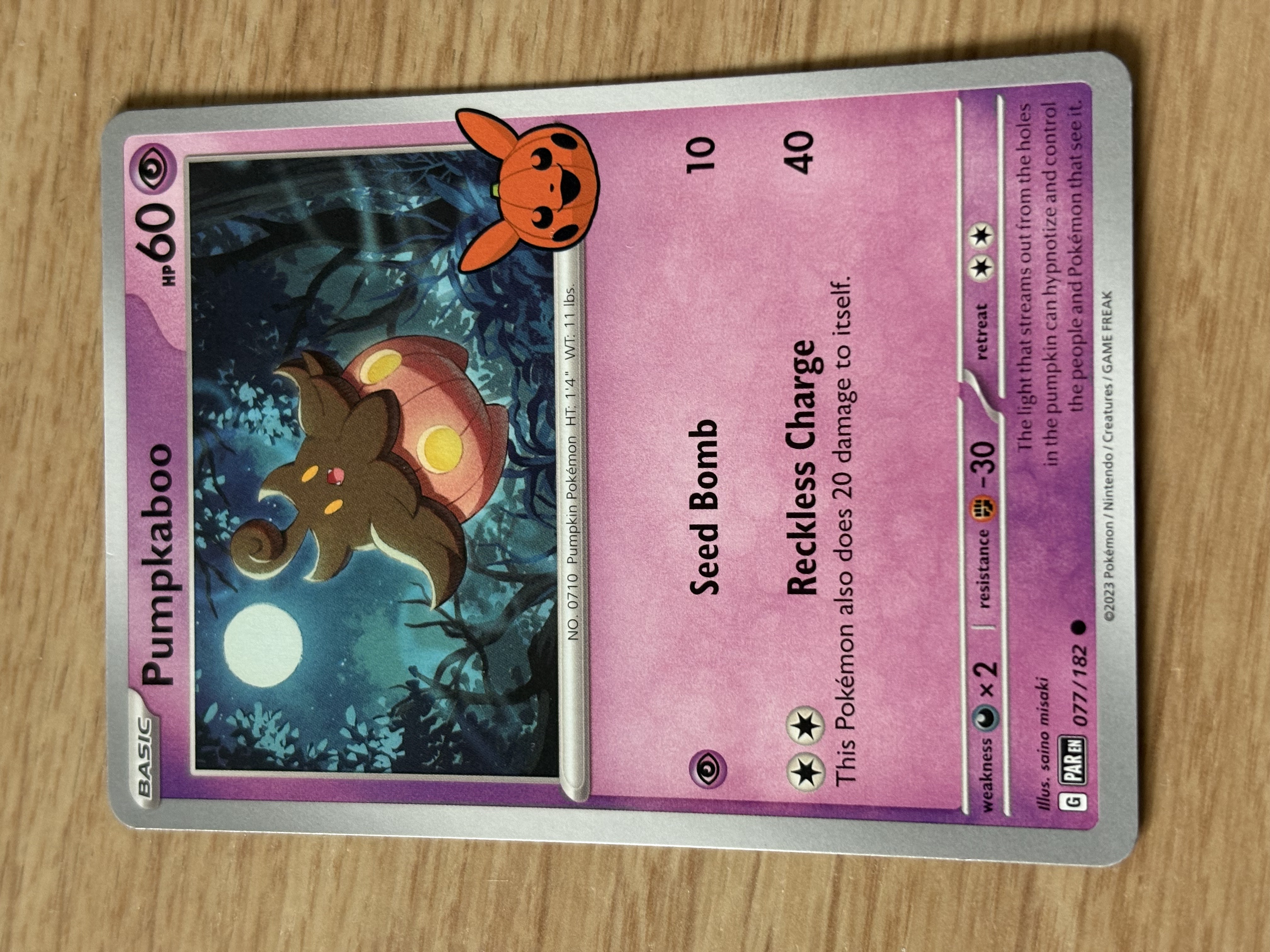 Pumpkaboo - 2023 - HP 60 - 077/182 - V
