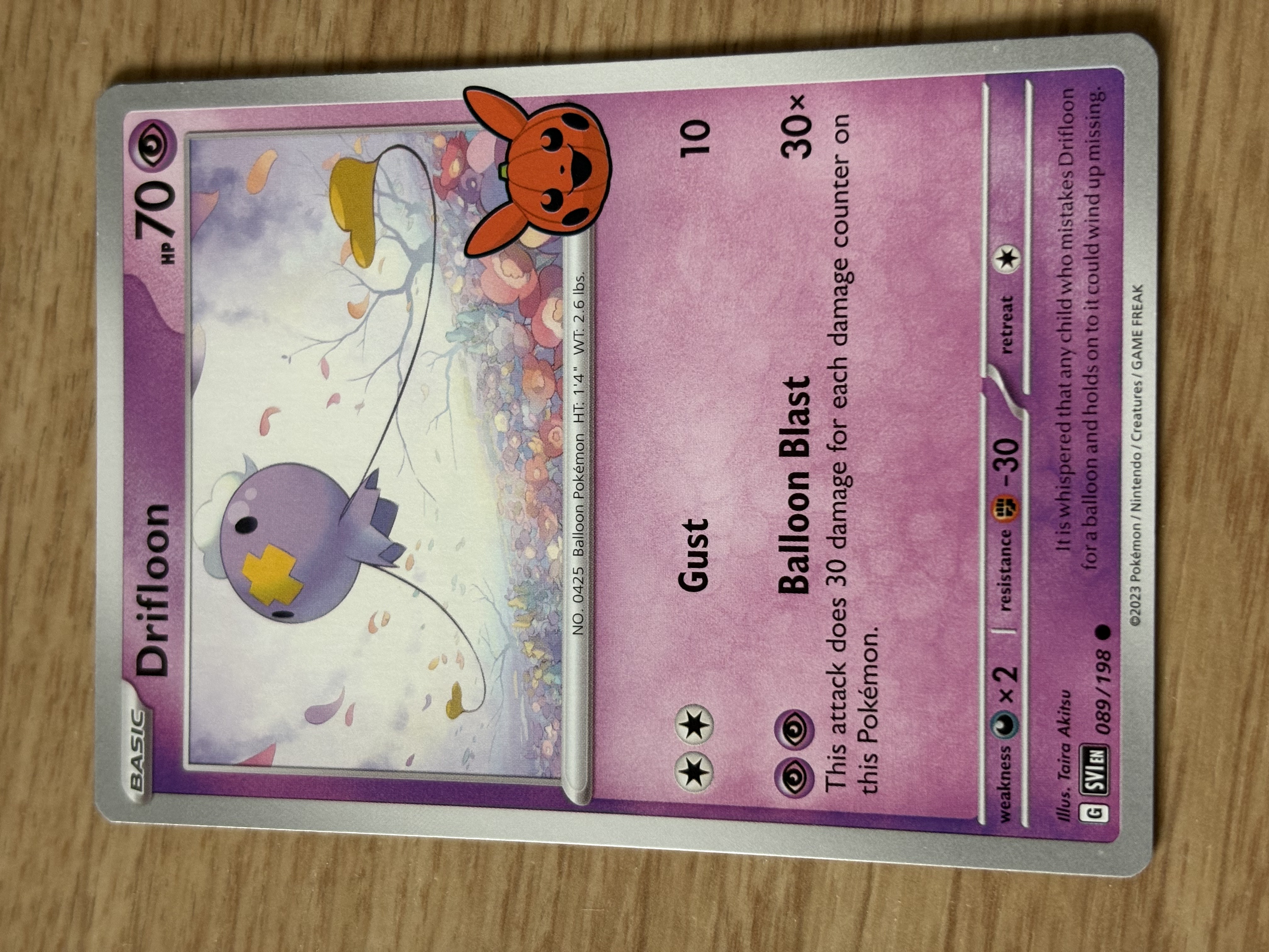 Drifloon - 2023 - HP 70 - 089/198 - V