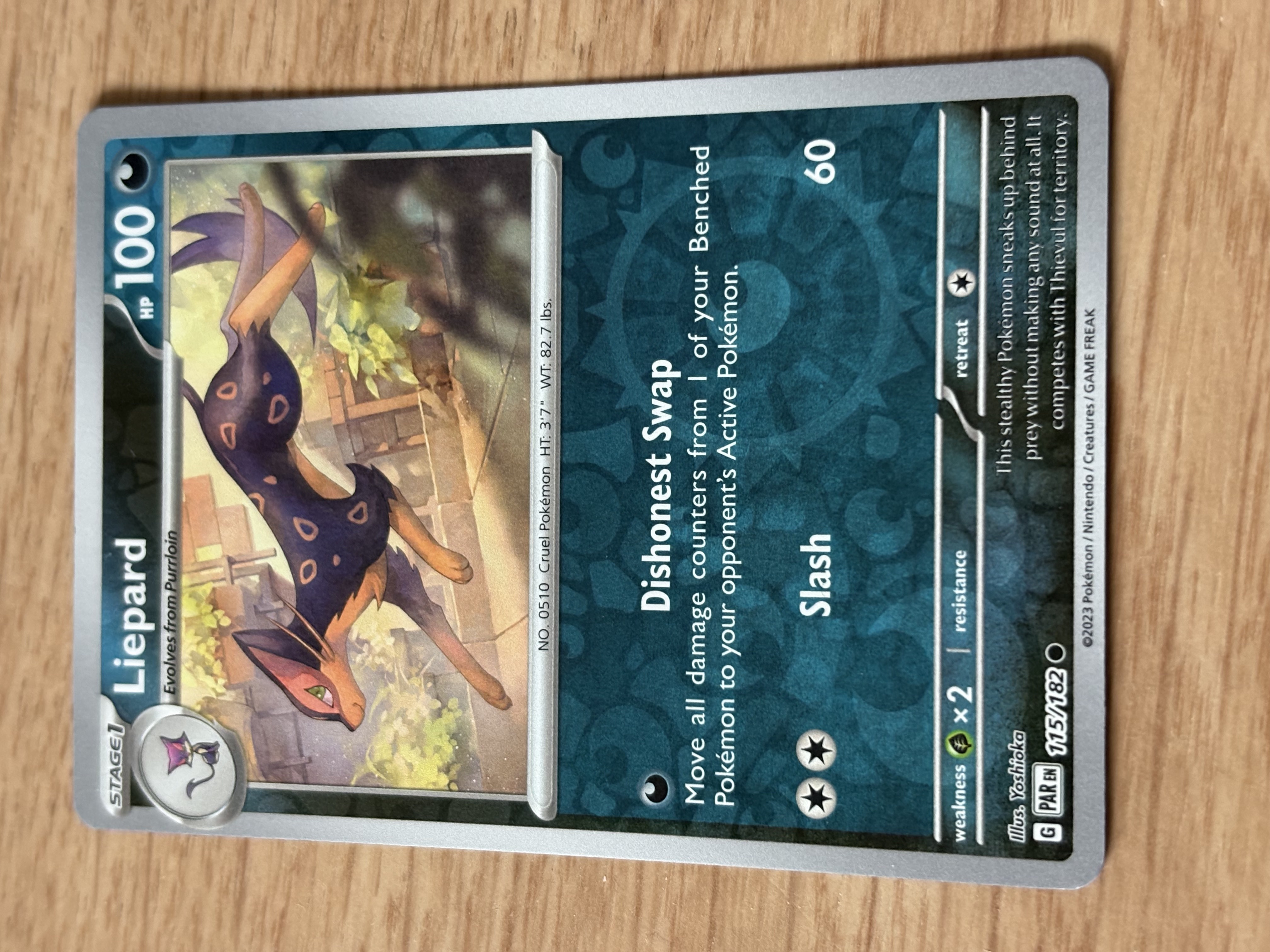Liepard - 2023 - HP 100 - 115/182 - V