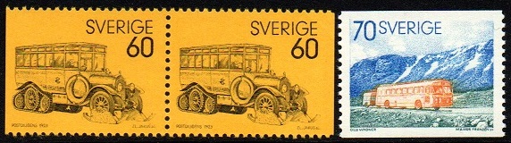Sverige Afa: 798Cv&Ch+799 - Postbusser **