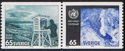 Sverige Afa: 813&812 - Meteorologisk tjeneste 100 år **