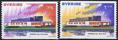 Sverige Afa: 814-15 - Nordens Hus i Reykjavik **