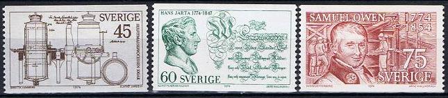 Sverige Afa: 847-49 - Jubileumsutgaver **