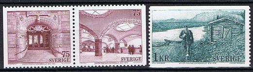 Sverige Afa: 860-62 - Verdenspostunionen 100 år **
