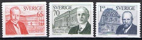 Sverige Afa: 894-96 - Nobelprisvinnere 1914 **