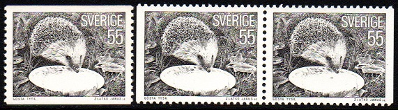 Sverige Afa: 927+927Cv&Ch - Pinnsvin **
