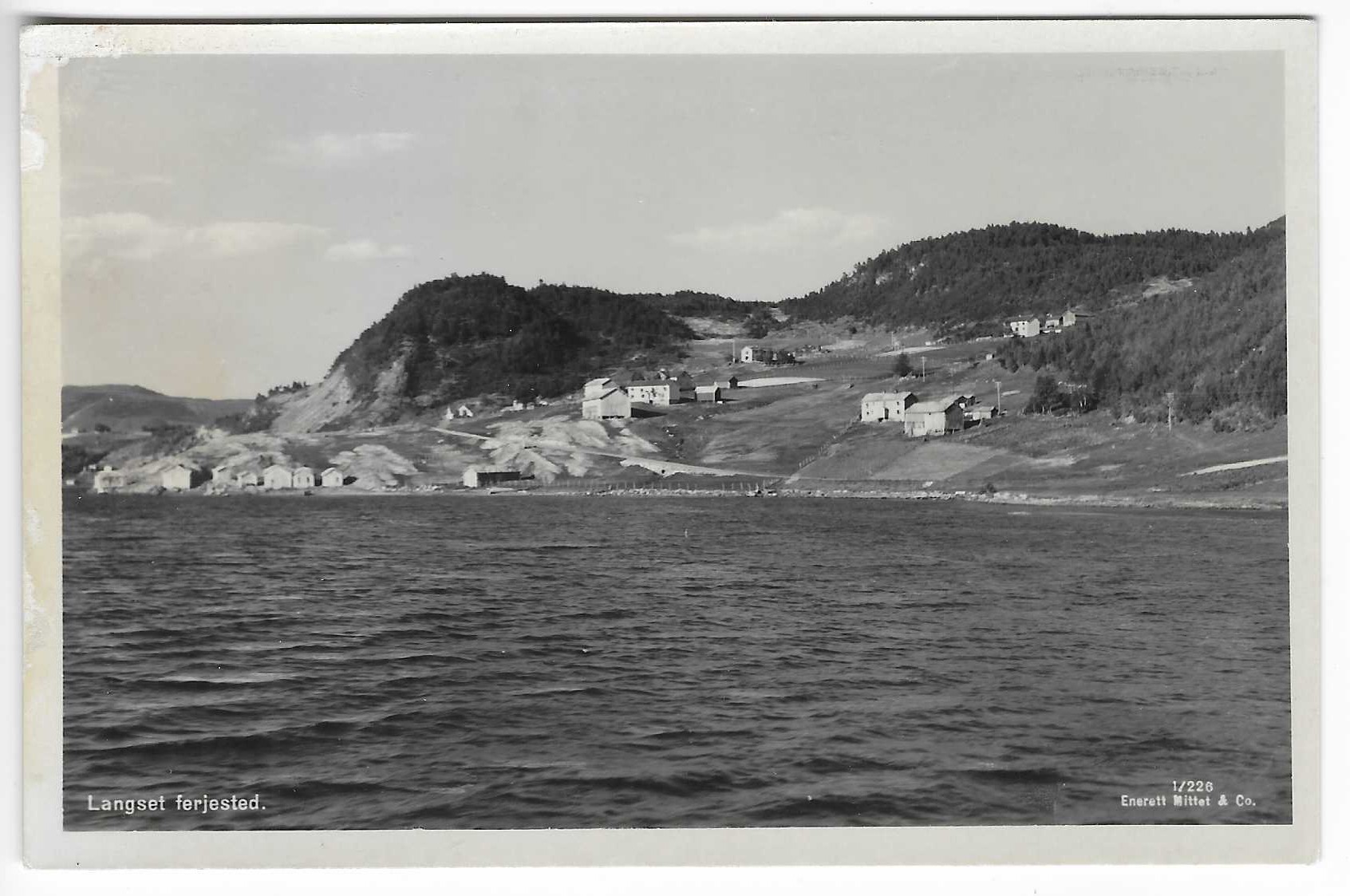 Langset Ferjested. Strekning Rognan-Langset.  Saltdal. 30t. Mittet 1/228