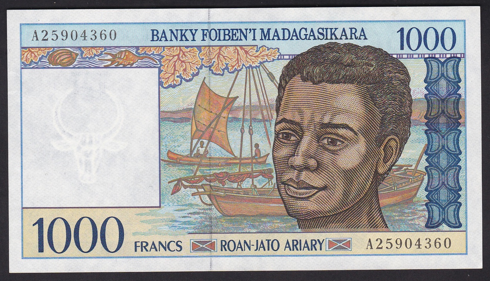 Madagaskar . ND-1994 . 1000 Franks