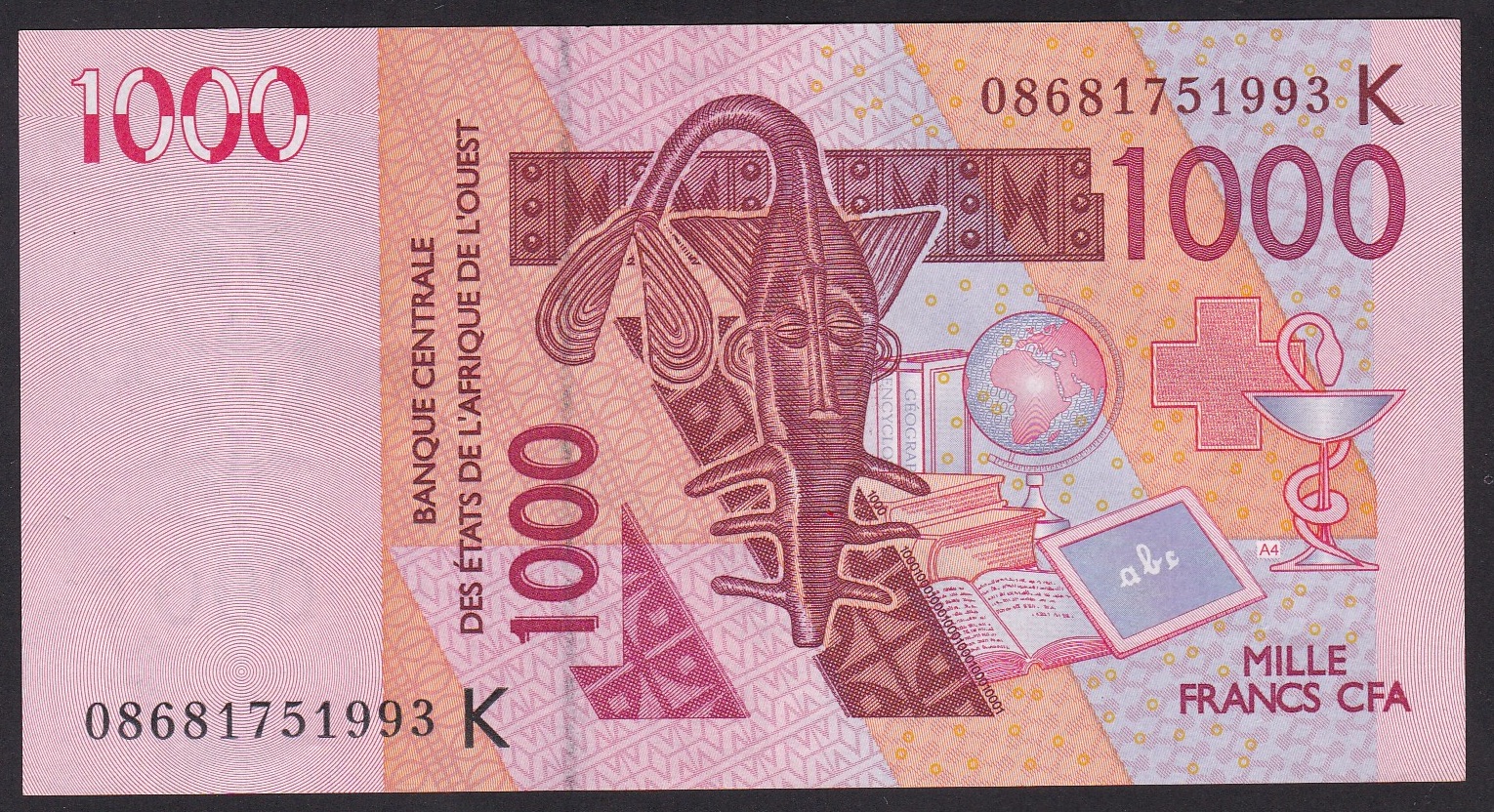 WEST AFRICAN STATES - Guinea Bissau . 2003 . 1000 Franks
