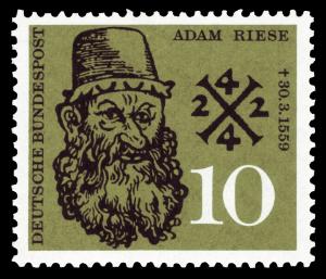 BRD 1959. Michel # 308. Adam Riese. Postfriskt merke