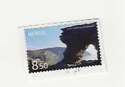 KIRKEPORTEN NORDKAPP POSTKLIPP