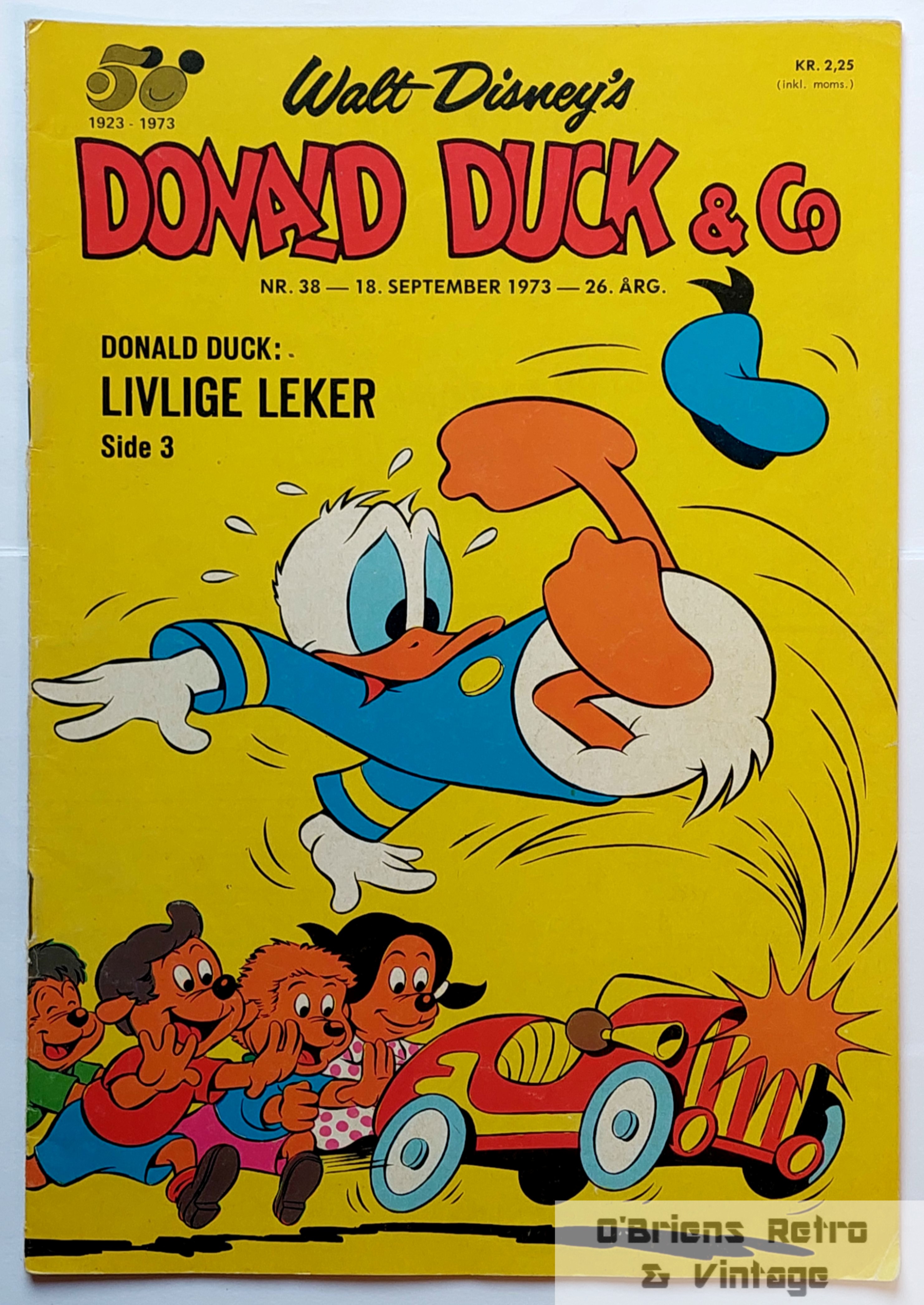 Donald Duck & Co - 1973 - Nr. 38 - Livlige leker - Med vedlegg