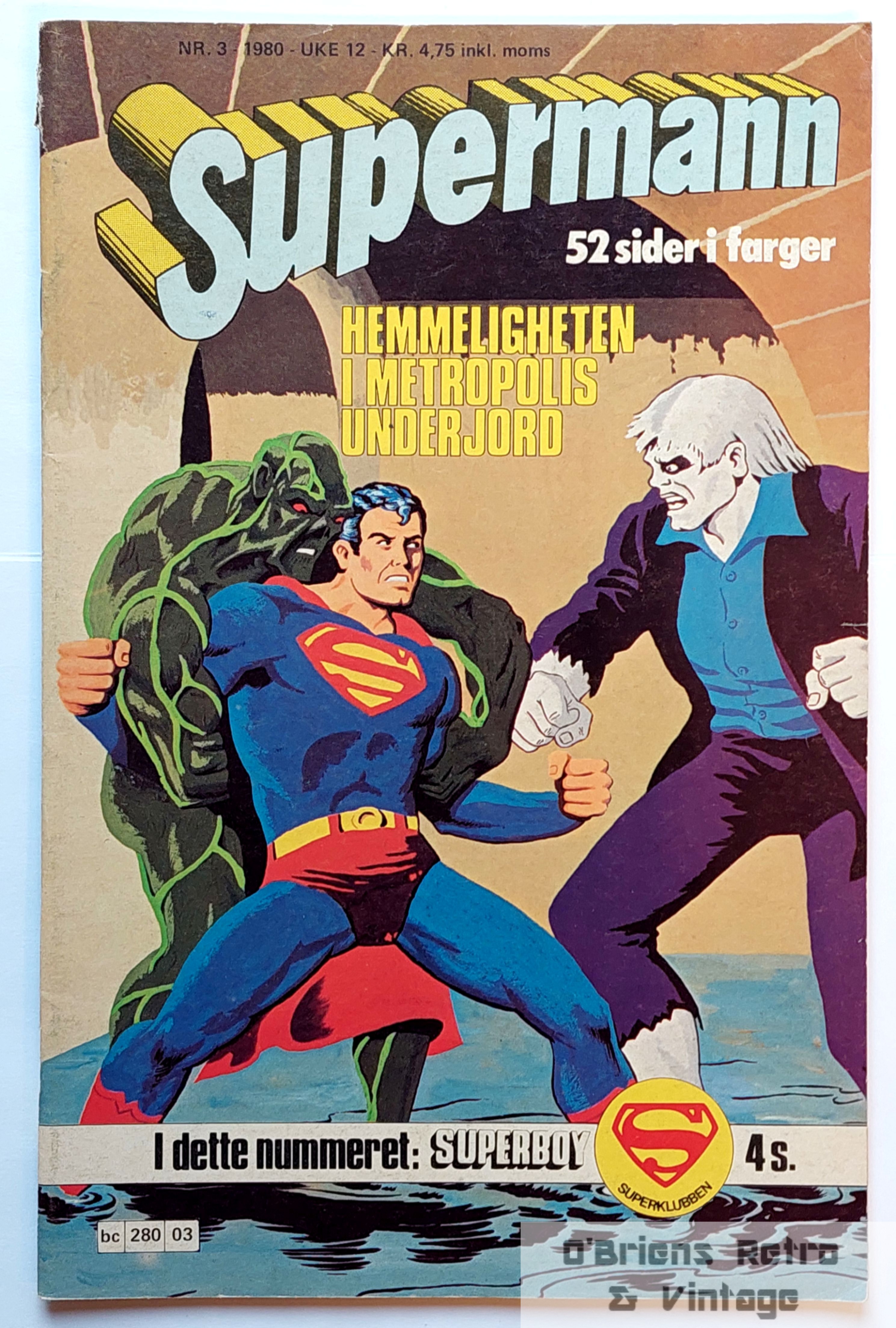 Supermann - 1980 - Nr. 3 - Hemmeligheten i Metropolis underjord