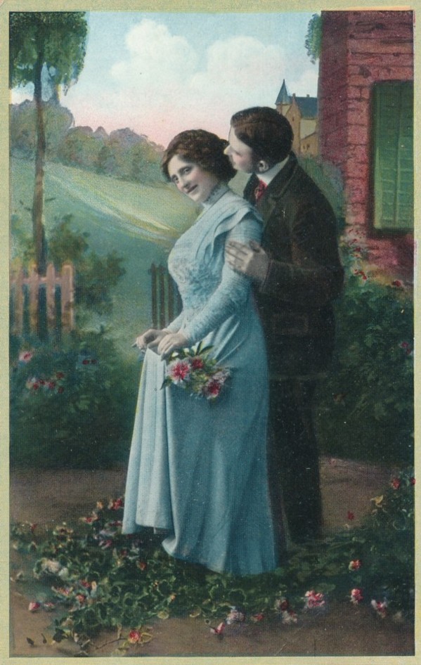 Romantisk par,  brukt 1913  (5835)
