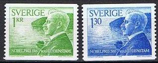 Sverige Afa: 972-73 - Nobelprisvinnere 1916 **