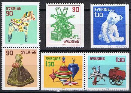 Sverige Afa: 1051-56 - Julefrimerker 1978 **