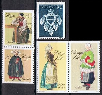 Sverige Afa: 1095-1099 - Julefrimerker 1979 **