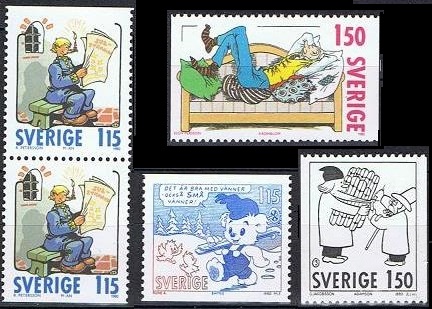 Sverige Afa: 1122-25 - Tegneserier **