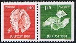 Sverige Afa: 1176-77 - Julefrimerker  1981 **