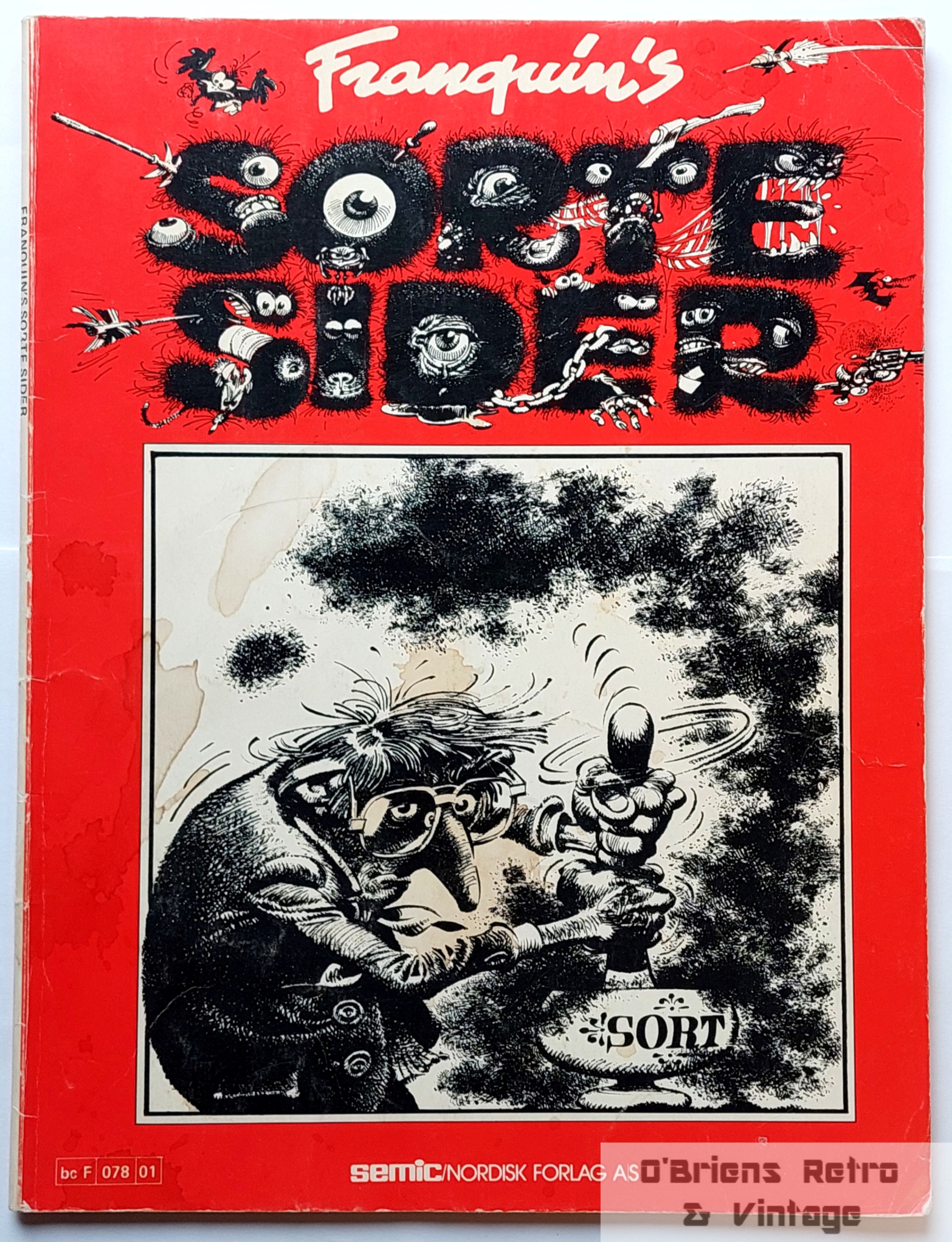 Franquin's Sorte Sider - Semic - 1983