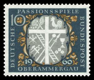 BRD 1960. Michel # 329. Oberammergau. Postfriskt merke