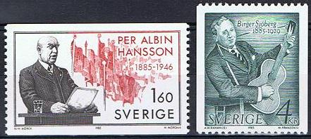 Sverige Afa: 1336-37 - Personjubiléer **